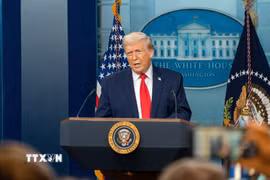 Tổng thống Mỹ Donald Trump. (Ảnh: THX/TTXVN)