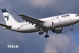 Máy bay của hãng hàng không Iran Air. (Ảnh: IRNA/TTXVN phát)