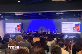 Quang cảnh tọa đàm “ASEAN từ mọi góc nhìn” tại Trường Đại học Tecnológico de Monterrey phiên hiệu Querétaro. (Ảnh: TTXVN phát)