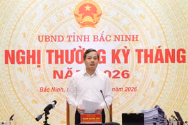 Chủ tịch UBND tỉnh Phạm Hoàng Sơn chỉ đạo một số nội dung trọng tâm. (Nguồn: Cổng Thông tin điện tử tỉnh Bắc Ninh)