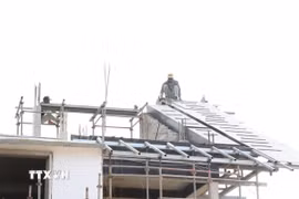 Tiến độ xây dựng tại các điểm trường ở vùng biên giới Đà Nẵng đang được đẩy nhanh. (Ảnh: Khoa Chương/TTXVN)