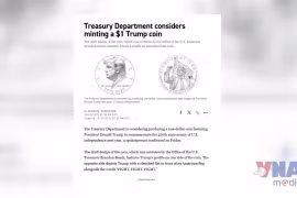 Tranh cãi về thiết kế đồng xu 1 USD khắc hình Tổng thống Trump