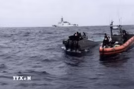 Chính quyền của Tổng thống Mỹ tấn công tàu bị nghi chở ma túy ở vùng biển Caribe. (Ảnh: IRNA/TTXVN)