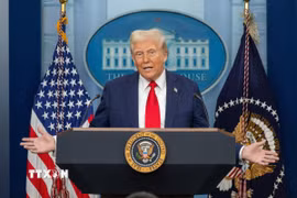 Tổng thống Mỹ Donald Trump. (Ảnh: THX/TTXVN)