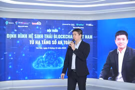 Ông Phan Đức Trung, Chủ tịch VBA, Chủ tịch Công ty 1Matrix nhấn mạnh hạ tầng an toàn là nền tảng để phát triển hệ sinh thái blockchain Việt Nam bền vững. (Ảnh: PV/Vietnam+)