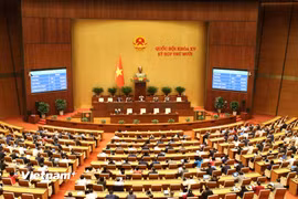 Kỳ họp thứ 10, Quốc hội khóa XV đã biểu quyết thông qua Luật sửa đổi, bổ sung một số điều của Luật Sở hữu trí tuệ, với 432/438 đại biểu tham gia biểu quyết tán thành. (Ảnh: Bộ Khoa học và Công nghệ)