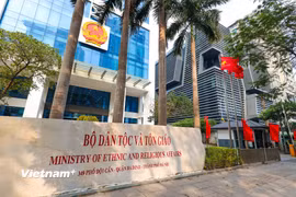 Trụ sở Bộ Dân tộc và Tôn giáo. (Ảnh: Minh Sơn/Vietnam+)