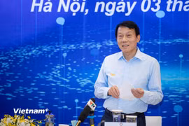Theo Đại tướng Lương Tam Quang - Bộ trưởng Bộ Công an, Chủ tịch Hiệp hội Dữ liệu Quốc gia, dữ liệu là yếu tố then chốt trong giai đoạn chuyển mình của đất nước. (Ảnh: Minh Sơn/Vietnam+)