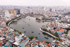 Hồ Đống Đa. (Ảnh: TTXVN phát)
