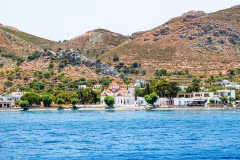 Hòn đảo nhỏ Tilos ở Địa Trung Hải.
