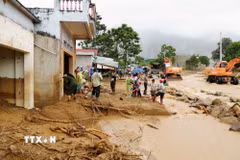 Ngày 18/7/2026, trận lũ ống, lũ quét tại xã Mường Than, tỉnh Lai Châu gây nhiều thiệt hại về người và của. (Ảnh: Nguyễn Oanh/TTXVN)