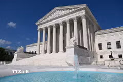 Tòa án Tối cao Mỹ tại Washington, D.C. (Ảnh: THX/TTXVN phát)