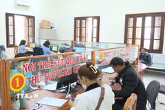 Người dân Gia Lai chỉ cần sử dụng Căn cước công dân gắn chip và ứng dụng VSSID khi đăng ký khám chữa bệnh bảo hiểm y tế. (Ảnh: Hoài Nam/TTXVN)