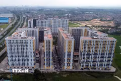 Một khu nhà ở xã hội tại Khu công nghiệp Đình Trám, Bắc Ninh, giúp nhiều người lao động ổn định cuộc sống. (Ảnh: Trần Việt/TTXVN)