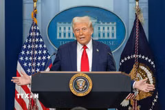 Tổng thống Mỹ Donald Trump. (Ảnh: THX/TTXVN phát)