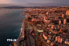 Quang cảnh thành phố Valparaiso, Chile. (Ảnh: THX/TTXVN phát)