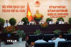 Sáng 6/10, Hội đồng nhân dân thành phố Đà Nẵng khóa XI, nhiệm kỳ 2026-2031 khai mạc kỳ họp thứ 6 (kỳ họp chuyên đề). (Ảnh: Anh Dũng/TTXVN)