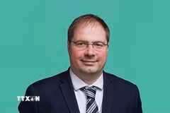 Ông Vincent Boulet, Trưởng Ban Đối ngoại Đảng Cộng sản Pháp (PCF). (Ảnh: TTXVN phát)
