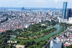 Công viên Thủ Lệ - một trong những "lá phổi xanh" của Thủ đô Hà Nội. (Ảnh: Huy Hùng/TTXVN)