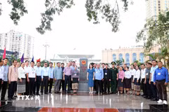 Phó Chủ tịch Ủy ban Chính quyền tỉnh Luang Prabang Vienvilai Dilaphan phát biểu. (Ảnh: Văn Đức/TTXVN)