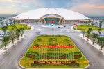 Triển lãm 80 năm Ngày Quốc khánh với chủ đề "Hành trình Độc lập-Tự do-Hạnh phúc" diễn ra từ ngày 28/8 đến 5/9 tại Trung tâm Triển lãm Quốc gia, xã Đông Anh, thành phố Hà Nội. (Ảnh: PV/Vietnam+)