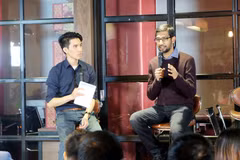 CEO của Google trong buổi nói chuyện tại Hà Nội. (Ảnh: T.H/Vietnam+)