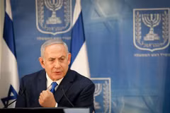 Thủ tướng Benjamin Netanyahu phát biểu tại Tel Aviv, Israel ngày 4/12/2018. (Ảnh: THX/TTXVN)