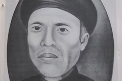 Chân dung Danh nhân văn hóa Hà Đình Nguyễn Thuật. (Ảnh: Đoàn Hữu Trung/TTXVN)