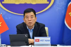 Đại sứ Vũ Hồ, Quyền Trưởng SOM ASEAN Việt Nam dự các Hội nghị. (Ảnh: TTXVN phát)