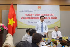 Thứ trưởng Bộ ngoại giao Phạm Quang Hiệu phát biểu tại Tọa đàm. (Nguồn: daibieunhandan.vn)
