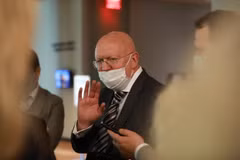 Đại sứ Nga tại Liên hợp quốc Vassily Nebenzia. (Ảnh: THX/TTXVN)