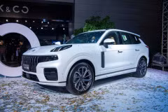 Mẫu SUV flashship của Lynk & Co mới giới thiệu tới khách hàng Việt. (Ảnh: Minh Hiếu/Vietnam+)