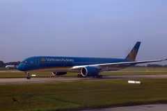 Máy bay của Vietnam Airlines. (Ảnh: Huy Hùng/TTXVN)