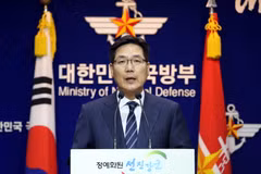 ​Người phát ngôn Bộ Quốc phòng Hàn Quốc Kim Min Seok. (Nguồn: Yonhap/TTXVN)