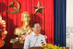 Ông Phan Văn Mãi, Chủ tịch Ủy ban Nhân dân Thành phố Hồ Chí Minh. (Ảnh: Thu Hương/TTXVN)