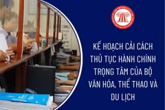 Đơn giản hóa 14 thủ tục hành chính nội bộ của Bộ Văn hóa, Thể thao và Du lịch