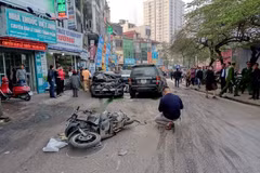 Hiện trường một vụ tai nạn giao thông. (Ảnh: Sơn Bách/Vietnam+)