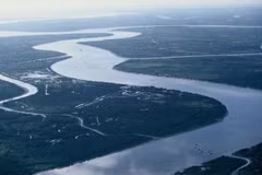 Đoạn sông Mekong chảy trên lãnh thổ Việt Nam. (Nguồn: WWF)