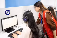 Thí sinh dự thi một kỳ thi IELTS. (Ảnh minh họa. PV/Vietnam+)