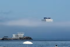 Một bãi biển ở Gangneung. (Nguồn: Yonhap)