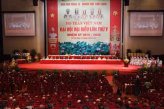 Toàn cảnh Đại hội đại biểu toàn quốc họ Trần Việt Nam lần thứ V. (Ảnh: PV/Vietnam+) 