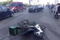 Hiện trường vụ tai nạn (Ảnh: Thành Nam/Vietnam+) 