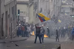 Người biểu tình tại Ecuador. (Nguồn: Vox)