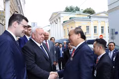 Thủ tướng Chính phủ Nguyễn Xuân Phúc rời thủ đô Moskva, kết thúc tốt đẹp chuyến thăm chính thức Liên bang Nga và lên đường sang thủ đô Oslo, bắt đầu thăm chính thức Na Uy. (Nguồn: Thống Nhất/TTXVN)