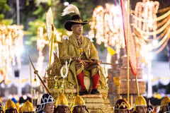 Cận cảnh Lễ rước kiệu tân vương Thái Lan Maha Vajiralongkorn. (Nguồn: WD)