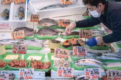 Một cửa hàng bán cá ở Tokyo (Nhật Bản). (Ảnh: AFP/TTXVN)