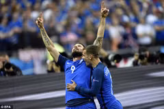 Tuyển thủ Pháp Olivier Giroud, số 9 đích thực của đội tuyển Pháp ở EURO 2016. (Nguồn: EPA)