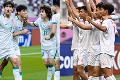 U23 Việt Nam quyết đấu đấu U23 Iraq ở tứ kết U23 châu Á 2024. (Nguồn: AFC)