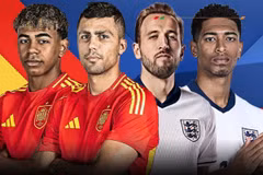 Chung kết EURO 2024 Tây Ban Nha-Anh diễn ra vào lúc 2 giờ sáng 15/7. (Nguồn: Sky Sports)