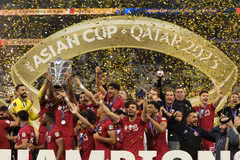 Đội tuyển Qatar vô địch Asian Cup 2023. (Nguồn: THX)